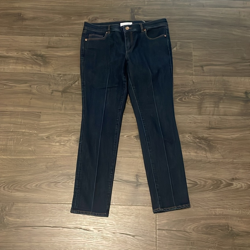 Women's Loft Dark Wash Skinny Jeans, Modern Skinny, Petite 8, 29